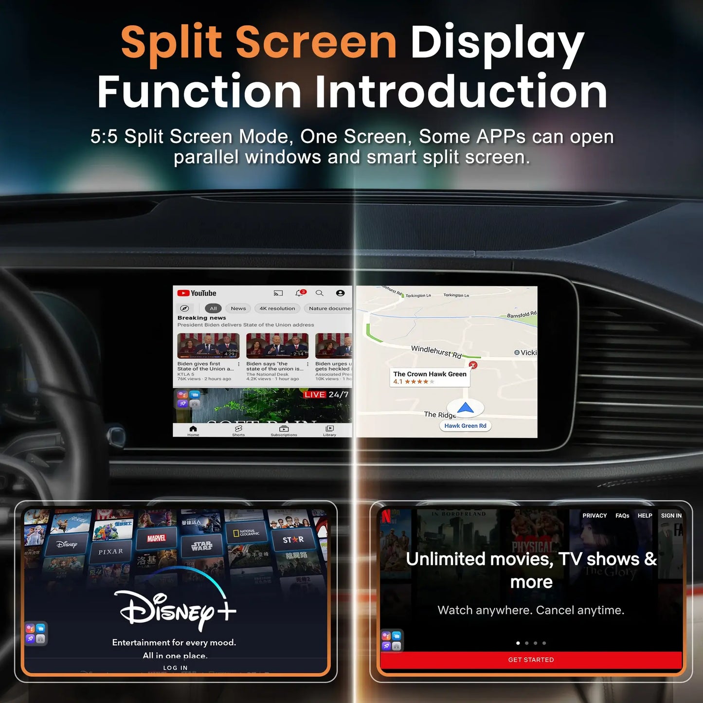 2025 NEW Upgrade Pairr Max Pro-Netflix /YouTube/ IPTV/TikTok Wireless CarPlay/ Android Auto Car Box